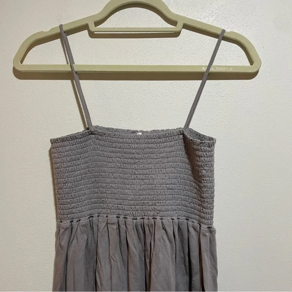 Calder Blake Small Lili Jumpsuit Anthracite Smocked Wide Leg Relaxed Fit Comfy - Picture 8 of 13